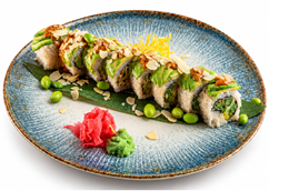 California maki: 3.Szparagi z awokado i pesto mayo